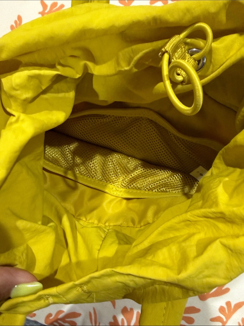 lululemon athletica Bright Yellow Canvas Tote with Removable Strap - Picture 4 of 5